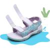 DREAM PAIRS Boys Girls Sandals Summer Outdoor Athletic Kids Sport Water Shoes for Toddler/Little Kid(Blue/Purple/Hippocampus)