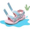 DREAM PAIRS Boys Girls Sandals Summer Outdoor Athletic Kids Sport Water Shoes for Toddler/Little Kid(Pink/Blue/Flamingo)