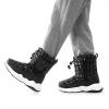 DREAM PAIRS Boys Girls Snow Boots Water Resistant Non-Slip Mid Calf Lightweight Athletic Outdoor Warm Winter Shoes for Little/Big Kids(Black)