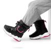 DREAM PAIRS Boys Girls Snow Boots Water Resistant Non-Slip Mid Calf Lightweight Athletic Outdoor Warm Winter Shoes for Little/Big Kids(Black/Hot Pink)