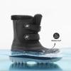 DREAM PAIRS Boys Girls Snow Boots Water-Resistant Outdoor Sport Warm Cozy Anti-Slip Cute Ankle Winter Shoes for Toddler/Little/Big Kid(Black)