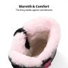 DREAM PAIRS Boys Girls Snow Boots Water-Resistant Outdoor Sport Warm Cozy Anti-Slip Cute Ankle Winter Shoes for Toddler/Little/Big Kid(Black/Pink)