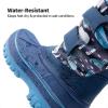 DREAM PAIRS Boys Girls Snow Boots Water-Resistant Outdoor Sport Warm Cozy Anti-Slip Cute Ankle Winter Shoes for Toddler/Little/Big Kid(Blue/Navy)