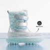 DREAM PAIRS Boys Girls Snow Boots Water-Resistant Outdoor Sport Warm Cozy Anti-Slip Cute Ankle Winter Shoes for Toddler/Little/Big Kid(Light Blue/White)