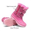 DREAM PAIRS Boys Girls Snow Boots Water-Resistant Outdoor Sport Warm Cozy Anti-Slip Cute Ankle Winter Shoes for Toddler/Little/Big Kid(Pink)