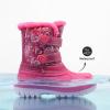DREAM PAIRS Boys Girls Snow Boots Water-Resistant Outdoor Sport Warm Cozy Anti-Slip Cute Ankle Winter Shoes for Toddler/Little/Big Kid(Pink)