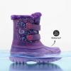 DREAM PAIRS Boys Girls Snow Boots Water-Resistant Outdoor Sport Warm Cozy Anti-Slip Cute Ankle Winter Shoes for Toddler/Little/Big Kid(Purple)