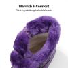 DREAM PAIRS Boys Girls Snow Boots Water-Resistant Outdoor Sport Warm Cozy Anti-Slip Cute Ankle Winter Shoes for Toddler/Little/Big Kid(Purple)