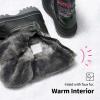 DREAM PAIRS Boys Girls Snow Boots Water-Resistant Outdoor Warm Cozy Anti-Slip Mid Calf Faux Fur Lining Insulated Winter Shoes for Little/Big Kids(Grey/Multi)