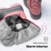 DREAM PAIRS Boys Girls Snow Boots Water-Resistant Outdoor Warm Cozy Anti-Slip Mid Calf Faux Fur Lining Insulated Winter Shoes for Little/Big Kids(Pink)