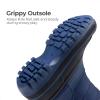 DREAM PAIRS Boys Girls Snow Boots Water-Resistant Outdoor Warm Cozy Anti-Slip Mid Calf Faux Fur Lining Winter Shoes for Toddler/Little/Big Kids(Navy)
