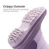 DREAM PAIRS Boys Girls Snow Boots Water-Resistant Outdoor Warm Cozy Anti-Slip Mid Calf Faux Fur Lining Winter Shoes for Toddler/Little/Big Kids(Purple)