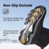 DREAM PAIRS Boys Girls Snow Boots Waterproof Hook and Loop Mid Calf Faux Fur Lining Winter Shoes for Little/Big Kids(Black)
