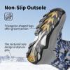 DREAM PAIRS Boys Girls Snow Boots Waterproof Hook and Loop Mid Calf Faux Fur Lining Winter Shoes for Little/Big Kids(Camouflage/Blue)