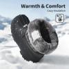 DREAM PAIRS Boys Girls Snow Boots Waterproof Outdoor Warm Cozy Anti-Slip Mid Calf Faux Fur Lining Winter Shoes for Little/Big Kids(Black/Grey/Red)