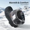 DREAM PAIRS Boys Girls Snow Boots Waterproof Outdoor Warm Cozy Anti-Slip Mid Calf Faux Fur Lining Winter Shoes for Little/Big Kids(Navy/Grey/Orange)