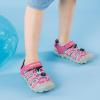 DREAM PAIRS Boys Girls Summer Outdoor Athletic Sport Sandals Hiking Beach Casual Closed Toe Adjustable Multicolor for Toddler/Little/Big Kids(Fuchsia/Cyan/Neon/Green)