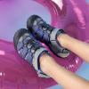 DREAM PAIRS Boys Girls Summer Outdoor Athletic Sport Sandals Hiking Beach Casual Closed Toe Adjustable Multicolor for Toddler/Little/Big Kids(Grey/Royal)