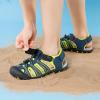 DREAM PAIRS Boys Girls Summer Outdoor Athletic Sport Sandals Hiking Beach Casual Closed Toe Adjustable Multicolor for Toddler/Little/Big Kids(Navy/Neon/Green)