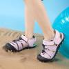DREAM PAIRS Boys Girls Summer Outdoor Athletic Sport Sandals Hiking Beach Casual Closed Toe Adjustable Multicolor for Toddler/Little/Big Kids(Pink/Grey/Blue)