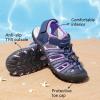 DREAM PAIRS Boys Girls Summer Outdoor Athletic Sport Sandals Hiking Beach Casual Closed Toe Adjustable Multicolor for Toddler/Little/Big Kids(Purple)