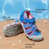 DREAM PAIRS Boys Girls Summer Outdoor Athletic Sport Sandals Hiking Beach Casual Closed Toe Adjustable Multicolor for Toddler/Little/Big Kids(Royal/Fuchsia)