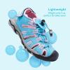 DREAM PAIRS Boys Girls Summer Outdoor Athletic Sport Sandals Walking Hiking Hook and Loop Adjustable Multicolor for Toddler/Little/Big Kids(Baby/Blue/Pink)