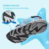 DREAM PAIRS Boys Girls Summer Outdoor Athletic Sport Sandals Walking Hiking Hook and Loop Adjustable Multicolor for Toddler/Little/Big Kids(Baby/Blue/Pink)