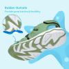 DREAM PAIRS Boys Girls Summer Outdoor Athletic Sport Sandals Walking Hiking Hook and Loop Adjustable Multicolor for Toddler/Little/Big Kids(Green)