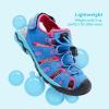 DREAM PAIRS Boys Girls Summer Outdoor Athletic Sport Sandals Walking Hiking Hook and Loop Adjustable Multicolor for Toddler/Little/Big Kids(Navy/Fuchsia/Mint)