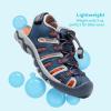 DREAM PAIRS Boys Girls Summer Outdoor Athletic Sport Sandals Walking Hiking Hook and Loop Adjustable Multicolor for Toddler/Little/Big Kids(Navy/Light/Grey/Orange)