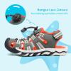 DREAM PAIRS Boys Girls Summer Outdoor Athletic Sport Sandals Walking Hiking Hook and Loop Adjustable Multicolor for Toddler/Little/Big Kids(Olive/Green/Beige/Orange)