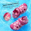 DREAM PAIRS Boys Girls Summer Outdoor Athletic Sport Sandals for Little/Big Kid(Hot Pink/Pink)