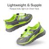 DREAM PAIRS Boys Girls Summer Outdoor Athletic Sport Sandals for Little/Big Kids(Grey/Green)