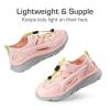 DREAM PAIRS Boys Girls Summer Outdoor Athletic Sport Sandals for Little/Big Kids(Pink/Light Grey)