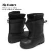 DREAM PAIRS Boys Girls Waterproof Winter Snow Boots(Black)