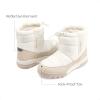 DREAM PAIRS Boys Girls Winter Snow Boots Slip Resistant Outdoor Cold Weather Boots with Faux Fur Lining(White)