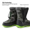 DREAM PAIRS Boys Snow Boots Camouflage Slip Resistant Faux Fur Lined Winter Shoes for Little/Big Kid(Camo/Green)