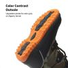 DREAM PAIRS Boys Snow Boots Camouflage Slip Resistant Faux Fur Lined Winter Shoes for Little/Big Kid(Camo/Orange)