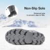 DREAM PAIRS Boys Snow Boots Waterproof Camouflage Slip Resistant Mid Calf Faux Fur Lining Outdoor Winter Shoes for Little/Big Kids(Gray/Black)