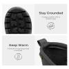 DREAM PAIRS Boys Waterproof Boots Outdoor Shoes with Handles for Rain Snow Winter Mud and Cold Weather for Little/Big Kids(Black)