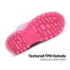 DREAM PAIRS Boys & Girls Faux Fur-Lined Winter Snow Boots for Little/Big Kids(Grey/Fuchsia)
