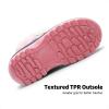 DREAM PAIRS Boys & Girls Faux Fur-Lined Winter Snow Boots for Little/Big Kids(Grey/Pink)