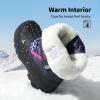 DREAM PAIRS Boys & Girls Mid Calf Water-Resistant Winter Snow Boots for Toddler/Little/Big Kid(Navy/Fuchsia)