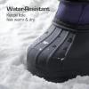 DREAM PAIRS Boys & Girls Waterproof Winter Snow Boots for Little Kid/Big Kid(Navy/Fuchsia)