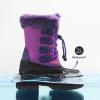 DREAM PAIRS Boys & Girls Waterproof Winter Snow Boots for Little Kid/Big Kid(Purple)