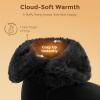 DREAM PAIRS Girls Boots Kids Boys Winter Snow Suede Mid Calf Boots Faux Fur Lined FuzzyChic Kid’s Lolly for Little Kid/Big Kid(All Black)