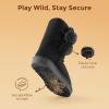 DREAM PAIRS Girls Boots Kids Boys Winter Snow Suede Mid Calf Boots Faux Fur Lined FuzzyChic Kid’s Lolly for Little Kid/Big Kid(All Black)