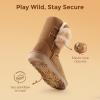 DREAM PAIRS Girls Boots Kids Boys Winter Snow Suede Mid Calf Boots Faux Fur Lined FuzzyChic Kid’s Lolly for Little Kid/Big Kid(Light Brown)