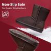 DREAM PAIRS Girls Boys Boots Kids Faux Fur Lined Winter Snow FuzzyClassic Kid’s Mid Boot(Brown)